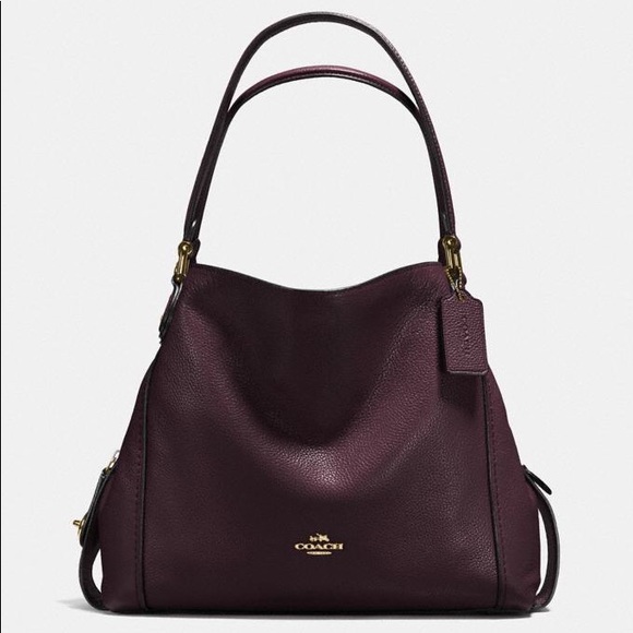 Coach Handbags - Coach Edie 31 Oxblood/Light Gold